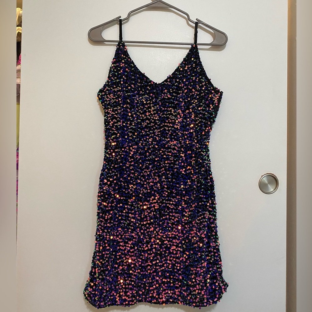 Multicolor Sequin Dress